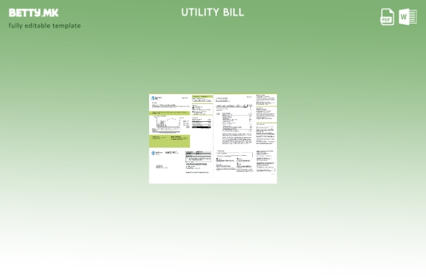 Модерен стил на САД Вашингтон Гас за комунални сметки за страници со зборови
